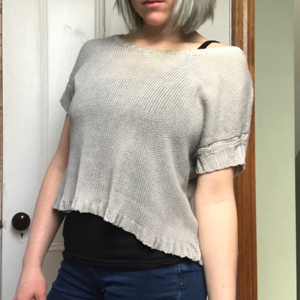 Gypsy 05 knit Tshirt, sweater, gray, XS